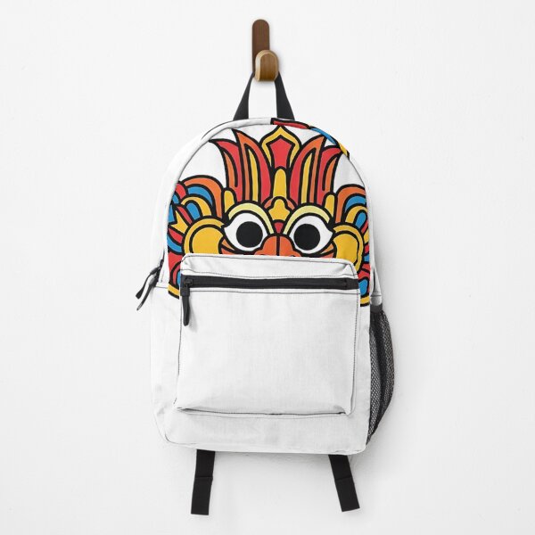 Item preview, Sri Lankan mask reduced to minimal flat icon, bold colors, sticker friendly. designed and sold by SLDavincy.