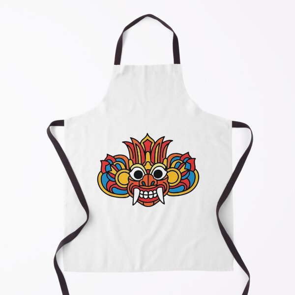 Item preview, Sri Lankan mask reduced to minimal flat icon, bold colors, sticker friendly. designed and sold by SLDavincy.