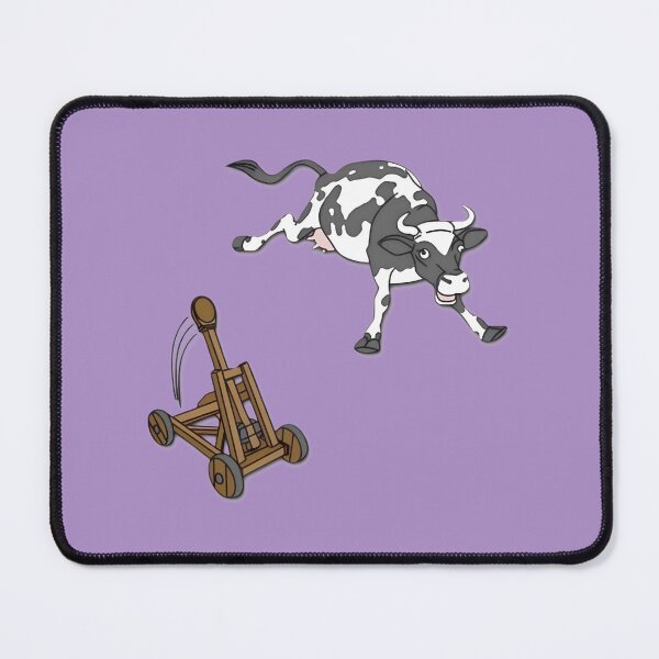 Item preview, Cow Launched By Catapult Funny Cartoon | Limited Edition designed and sold by TerynChrzanowsk.