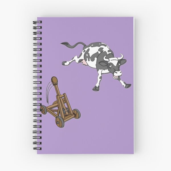 Item preview, Cow Launched By Catapult Funny Cartoon | Limited Edition designed and sold by TerynChrzanowsk.