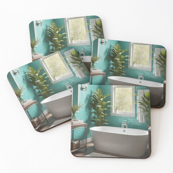 Item preview, Aqua Oasis | Bright & Refreshing Bathroom Retreat designed and sold by Jade Ado.