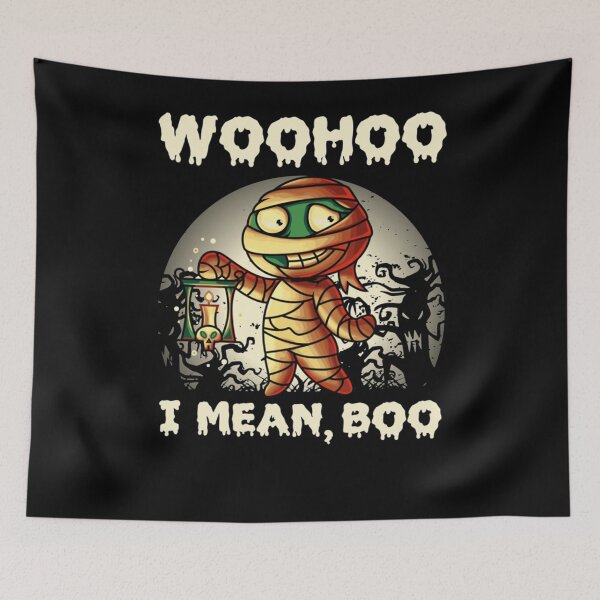 Item preview, Woohoo i mean Boo funny cute Mummy Halloween designed and sold by WatsonBeahan.