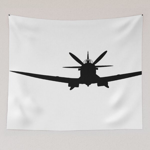 Item preview, Spitfire Silhouette on White designed and sold by Skyframe Aviation.