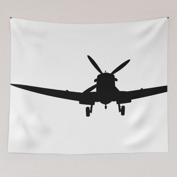 Item preview, Spitfire Silhouette on White designed and sold by Skyframe Aviation.
