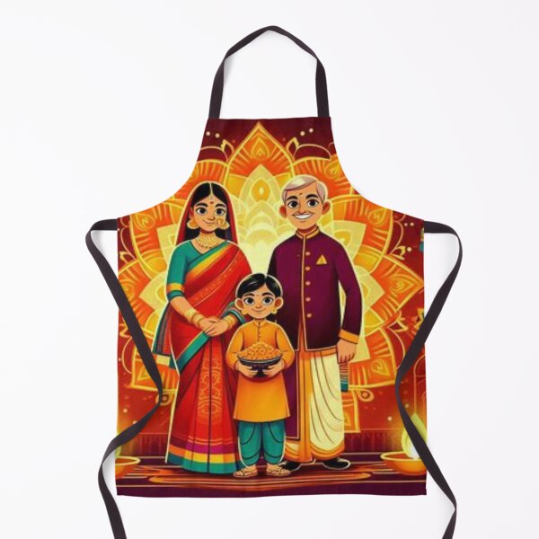 Item preview, Indian Family Celebrating Diwali designed and sold by Mywaymylife.