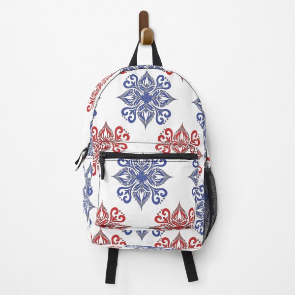 Item preview, Red and Blue Floral Pattern designed and sold by lovelynong.