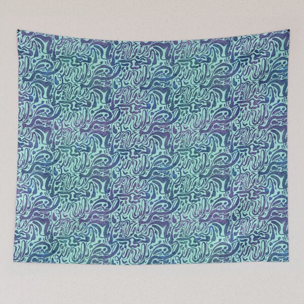 Item preview, Abstract pattern with hidden words designed and sold by jazmynmoon.