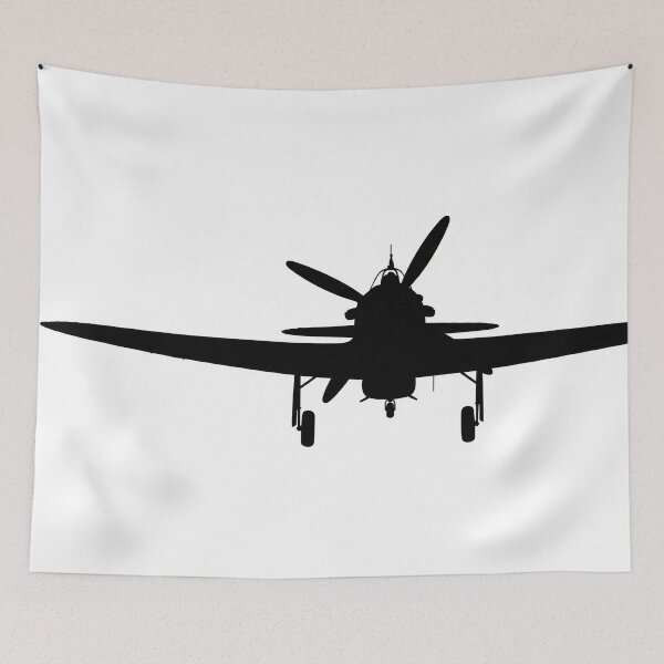 Item preview, Hawker Hurricane Silhouette on White designed and sold by Skyframe Aviation.