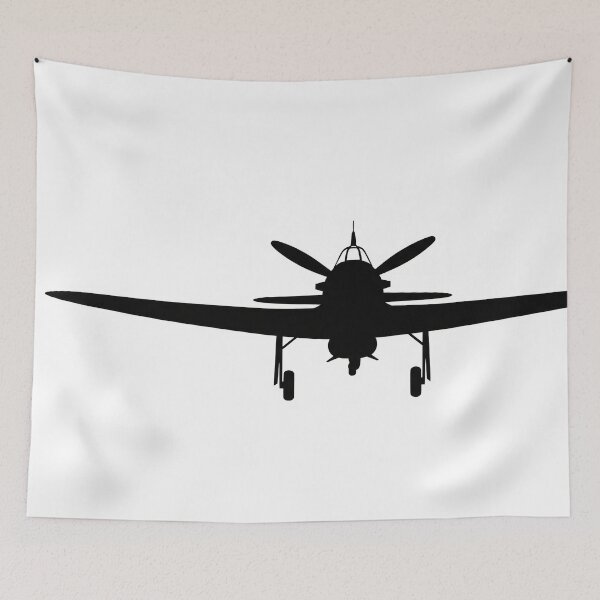 Item preview, Hawker Hurricane Silhouette on White designed and sold by Skyframe Aviation.