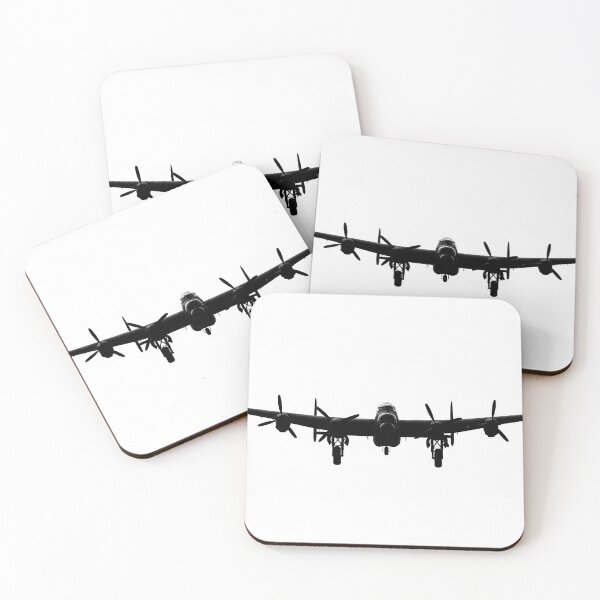 Item preview, Lancaster Bomber Silhouette on White designed and sold by Skyframe Aviation.