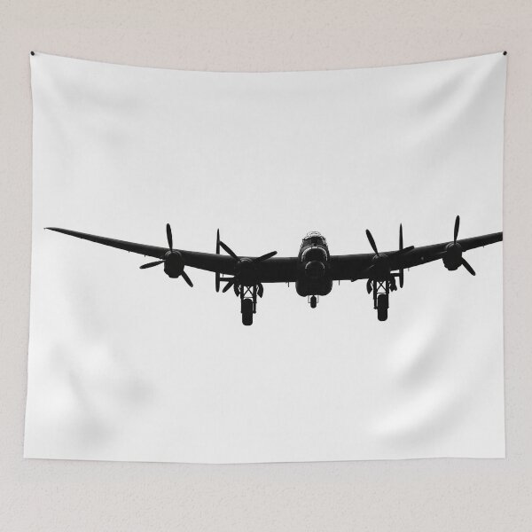 Item preview, Lancaster Bomber Silhouette on White designed and sold by Skyframe Aviation.