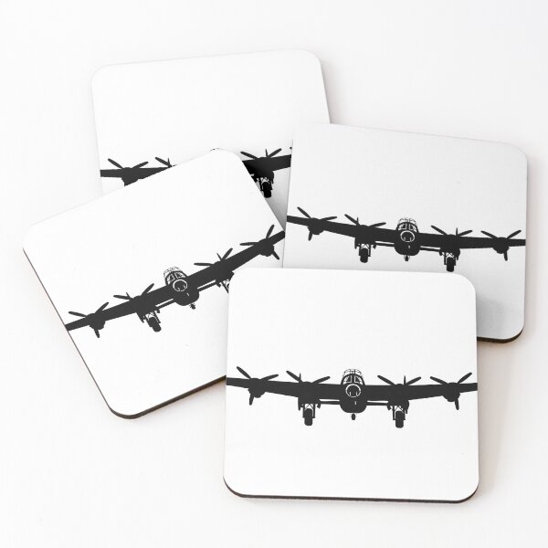 Item preview, Lancaster Bomber Silhouette on White designed and sold by Skyframe Aviation.