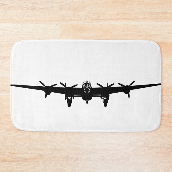 Item preview, Lancaster Bomber Silhouette on White designed and sold by Skyframe Aviation.