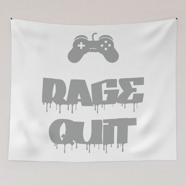 Item preview, rage quit gamer merch designed and sold by graph-fix.