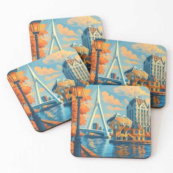 Item preview, Greetings ROTTERDAM - NETHERLAND - Retro Autumn Dreams designed and sold by Earth Celebration Designs.