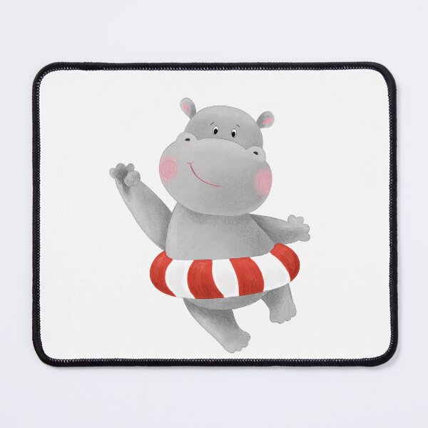 Item preview, Dancing summer hippo designed and sold by Nika Venturini.