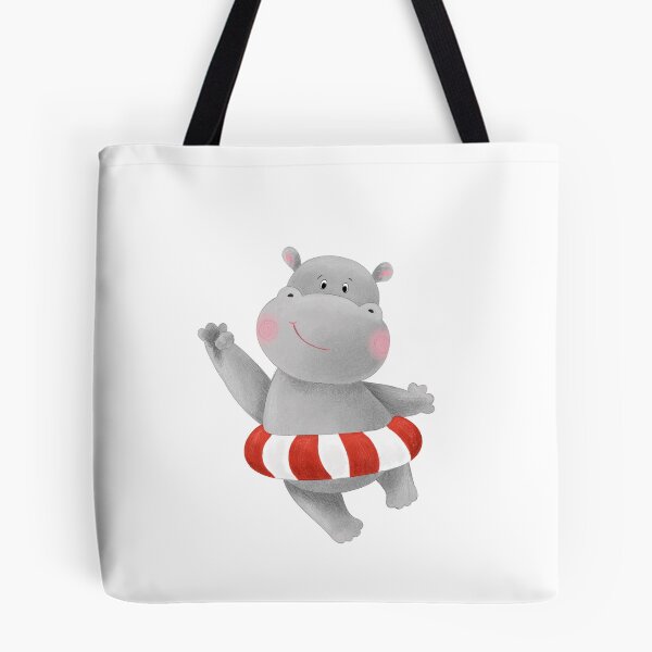 Item preview, Dancing summer hippo designed and sold by Nika Venturini.