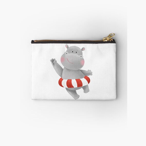 Item preview, Dancing summer hippo designed and sold by Nika Venturini.