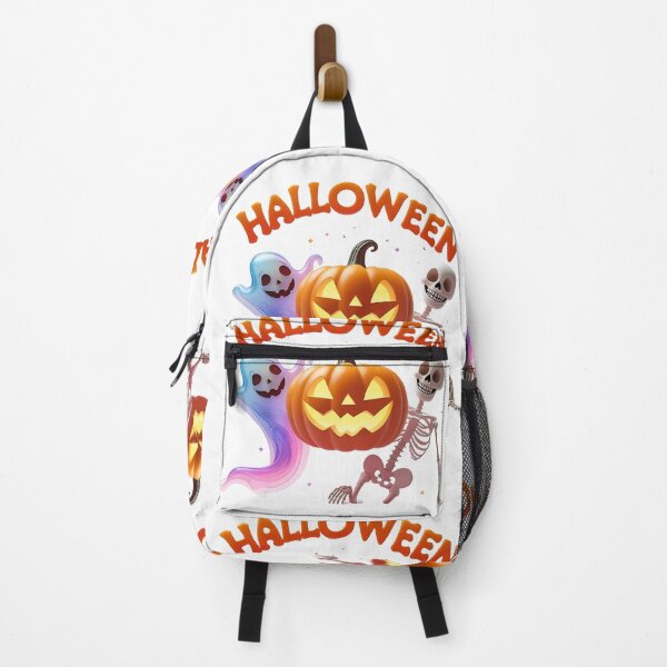 Item preview, A collection of vintage style Halloween characters including a ghost, pumpkin and skeleton. Vector illustration designed and sold by PWDigitalArt.