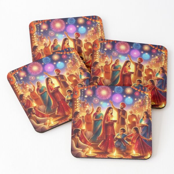 Item preview, Indian People Celebrating Diwali designed and sold by Mywaymylife.