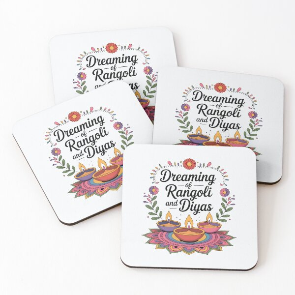 Item preview, Dreaming of Rangoli and Diyas – Aesthetic Diwali Festival Design designed and sold by Jollys-ArtShop.