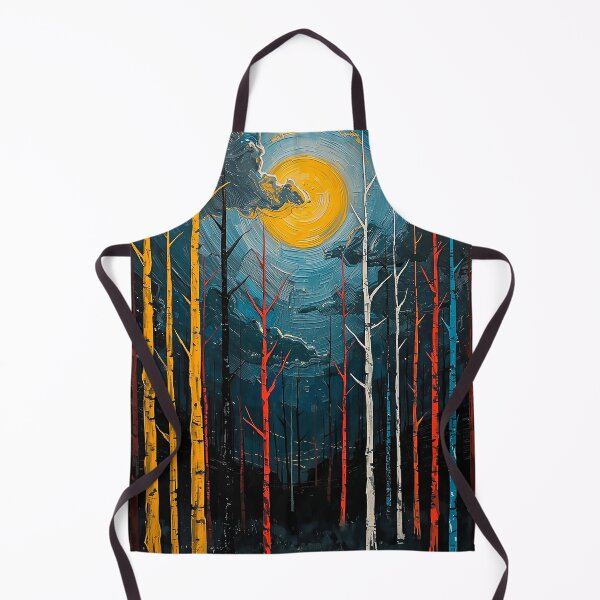 Item preview, Abstract Expressionist Night Forest designed and sold by CosmicShapes.