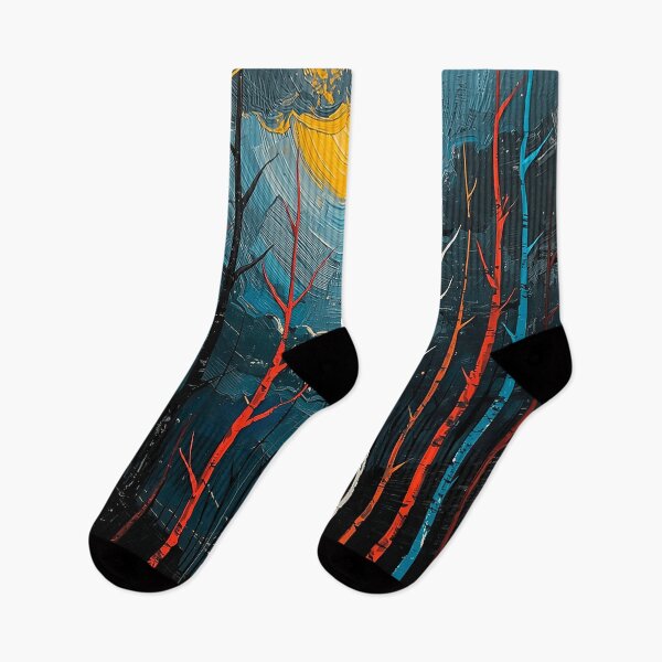 Item preview, Abstract Expressionist Night Forest  designed and sold by CosmicShapes.