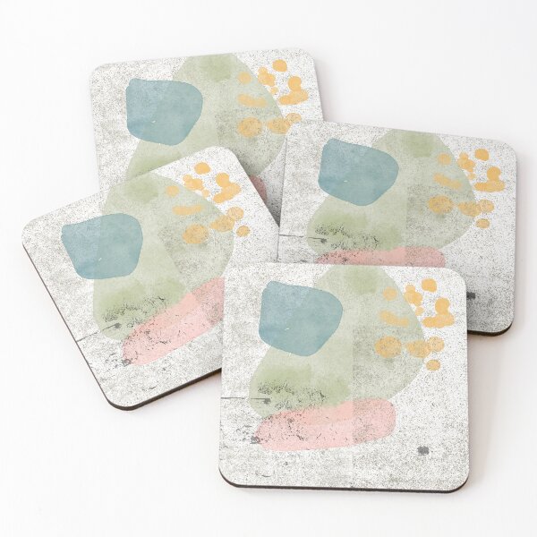Item preview, Modern art in pink and blue shapes designed and sold by Anisha  Vaz.