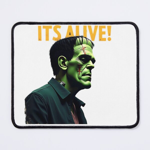 Item preview, Frankenstein Green Monster Illustration on a White Background designed and sold by PWDigitalArt.