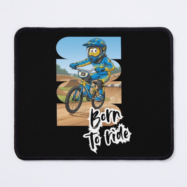 Item preview, Boy standing on the pedals of his BMX bike designed and sold by DibuHumor.
