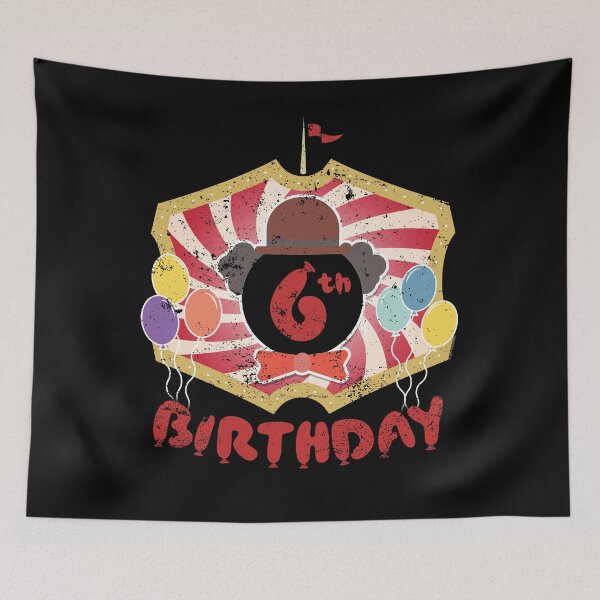 Item preview, Kids Clown Birthday Party 6th Birthday designed and sold by shoppzee.