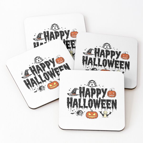 Artikelvorschau, Fröhliches Halloween-Hintergrunddesign. Halloween-Trick oder Leckerbissen-Text mit gruseligem Kürbis, Hexe, Vampir und Totenkopf für die Horrorparty-Dekoration. Vektorillustration. entworfen und verkauft von PWDigitalArt.