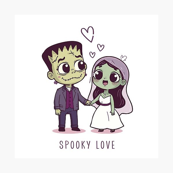 Item preview, Conceptual illustration of a woman marrying a Frankenstein. designed and sold by PWDigitalArt.