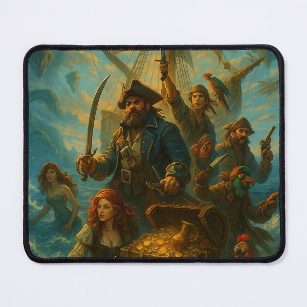 Item preview, Heroic Pirates Battling Sea Dragons designed and sold by _Smiley_.