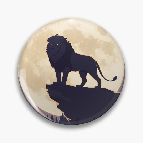 Item preview, Regal Lion Under the Full Moon designed and sold by Tonn Peerapon.