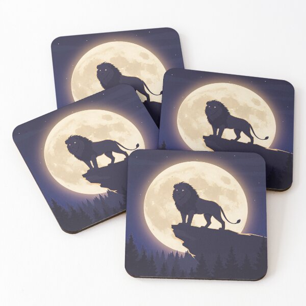 Item preview, Regal Lion Under the Full Moon designed and sold by Tonn Peerapon.