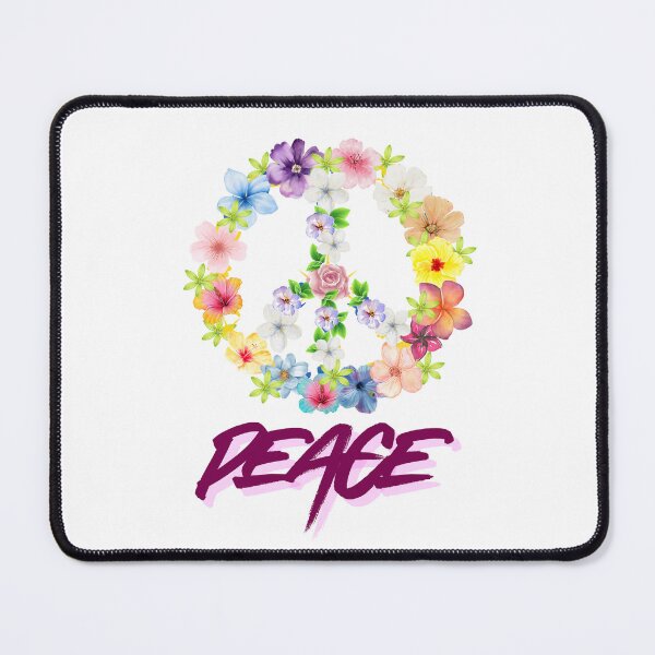 Item preview, Peace Sign with Flowers – Floral Peace Design designed and sold by Fibi2025.