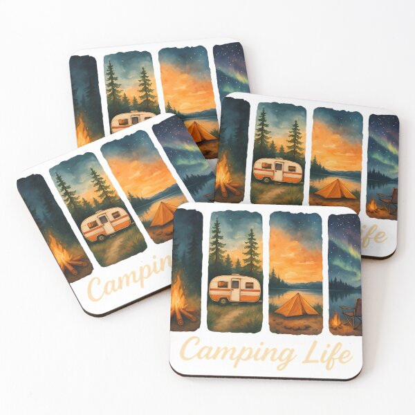 Item preview, Camping Life Watercolor Adventure designed and sold by HobsS.