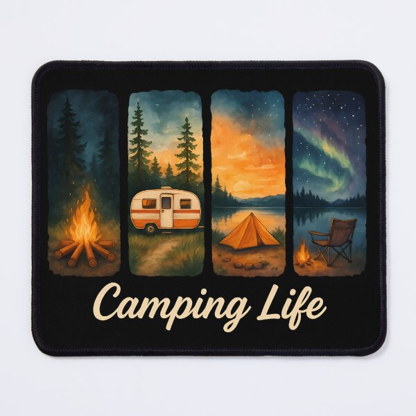 Item preview, Camping Life Watercolor Adventure designed and sold by HobsS.