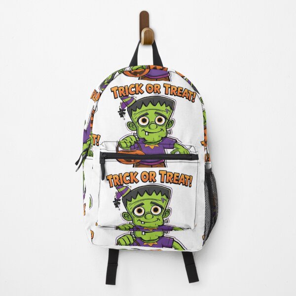 Item preview, Green Frankenstein holding a Pumpkin Basket designed and sold by PWDigitalArt.