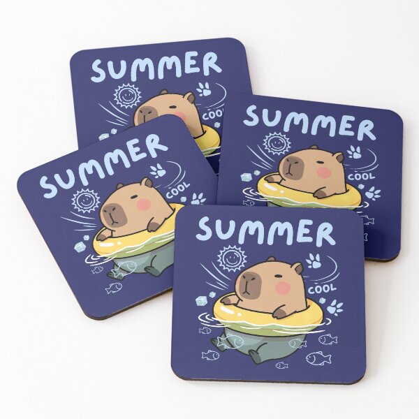 Item preview, Summer Beach Capybara designed and sold by The magic  Yellow bus.