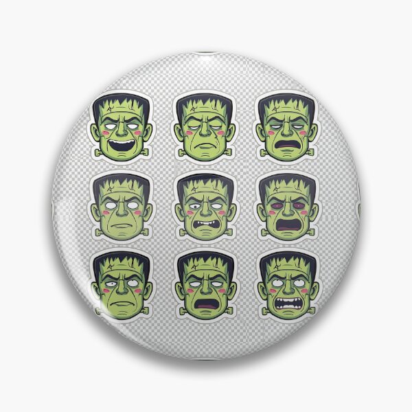 Item preview, Halloween Frankenstein monster illustration character design spooky holiday october scary 3d rendering on transparent background designed and sold by PWDigitalArt.