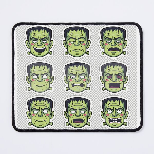Item preview, Halloween Frankenstein monster illustration character design spooky holiday october scary 3d rendering on transparent background designed and sold by PWDigitalArt.