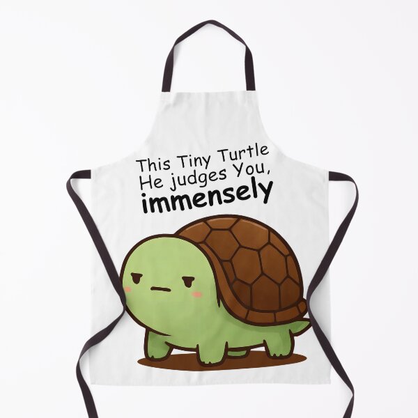 Item preview, This Tiny Turtle – He Judges You Immensely Funny Meme Design designed and sold by DVNarts.