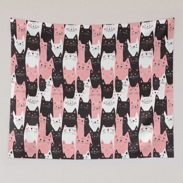 Item preview, Cute Cat Modern Artwork designed and sold by foxstudio2000.