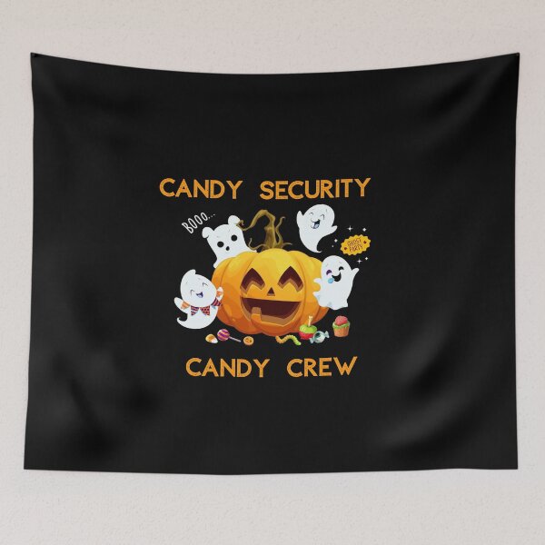 Item preview, Cute Candy Security Candy Crew | Funny Halloween Ghosts & Trick or Treat Design designed and sold by luckyhue.