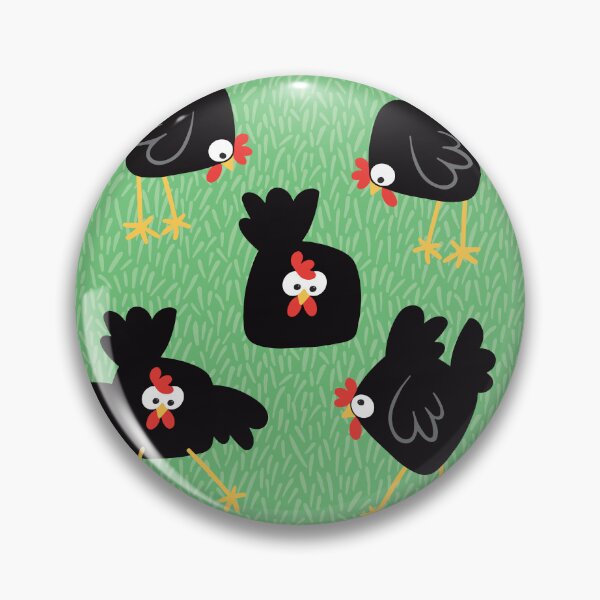Item preview, Black Chickens on the Grass designed and sold by Studio Moo Designs.