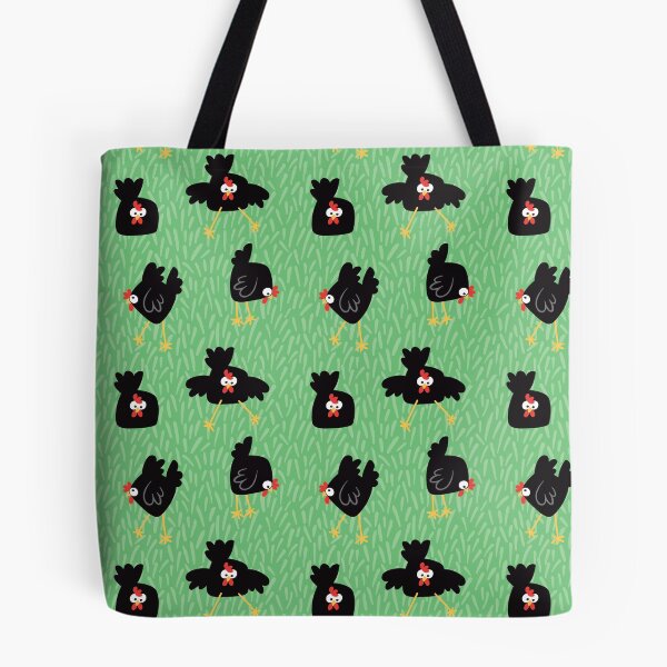 Item preview, Black Chickens on the Grass designed and sold by Studio Moo Designs.