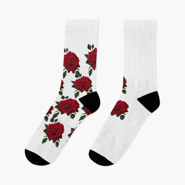 Item preview, Elegant Red Rose Floral Pattern designed and sold by Uceepeace.