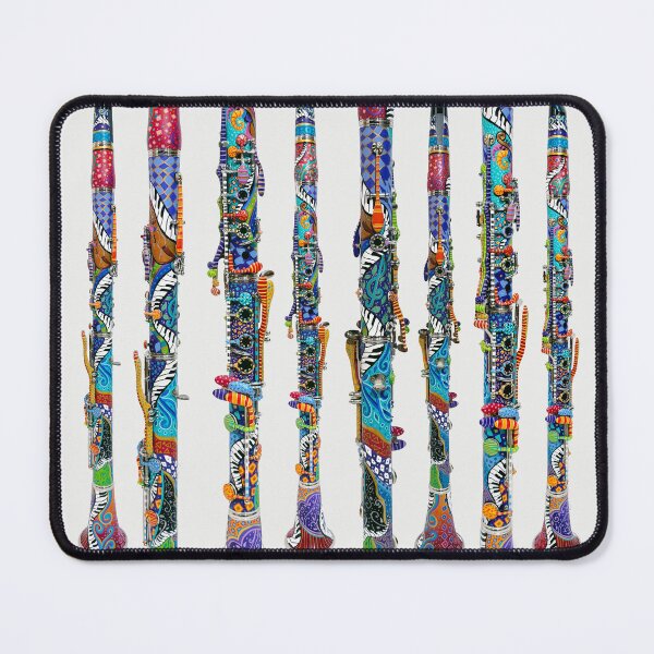 Item preview, Colorful Clarinets Print - Clarinet Art Design-Clarinets Painted designed and sold by Juleez.